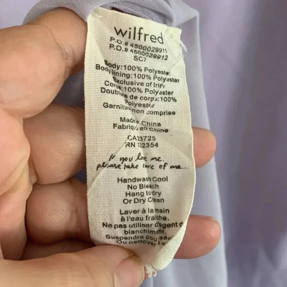 Aritzia Wilfred Sabine Lilac Dress Size Small - Picture 7 of 7